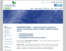 Tablet Screenshot of corporateheart.co.uk